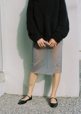 Roulé Handknit Sweater Black
